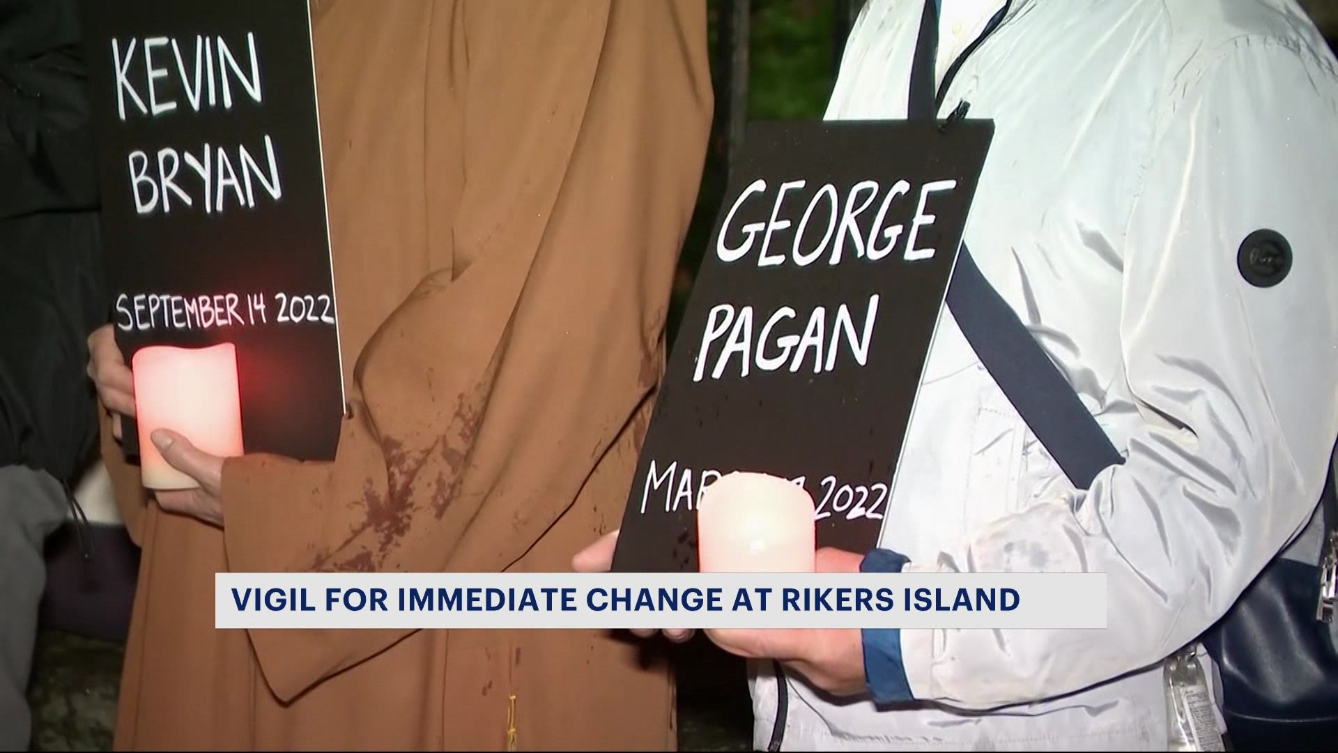 Faith leaders, advocates host vigil for lives lost at Rikers Island