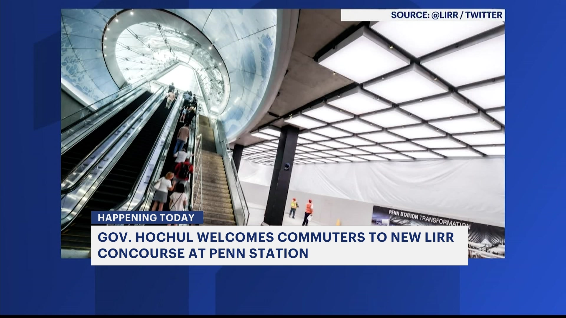 Gov. Hochul welcomes commuters to new LIRR concourse at Penn Station