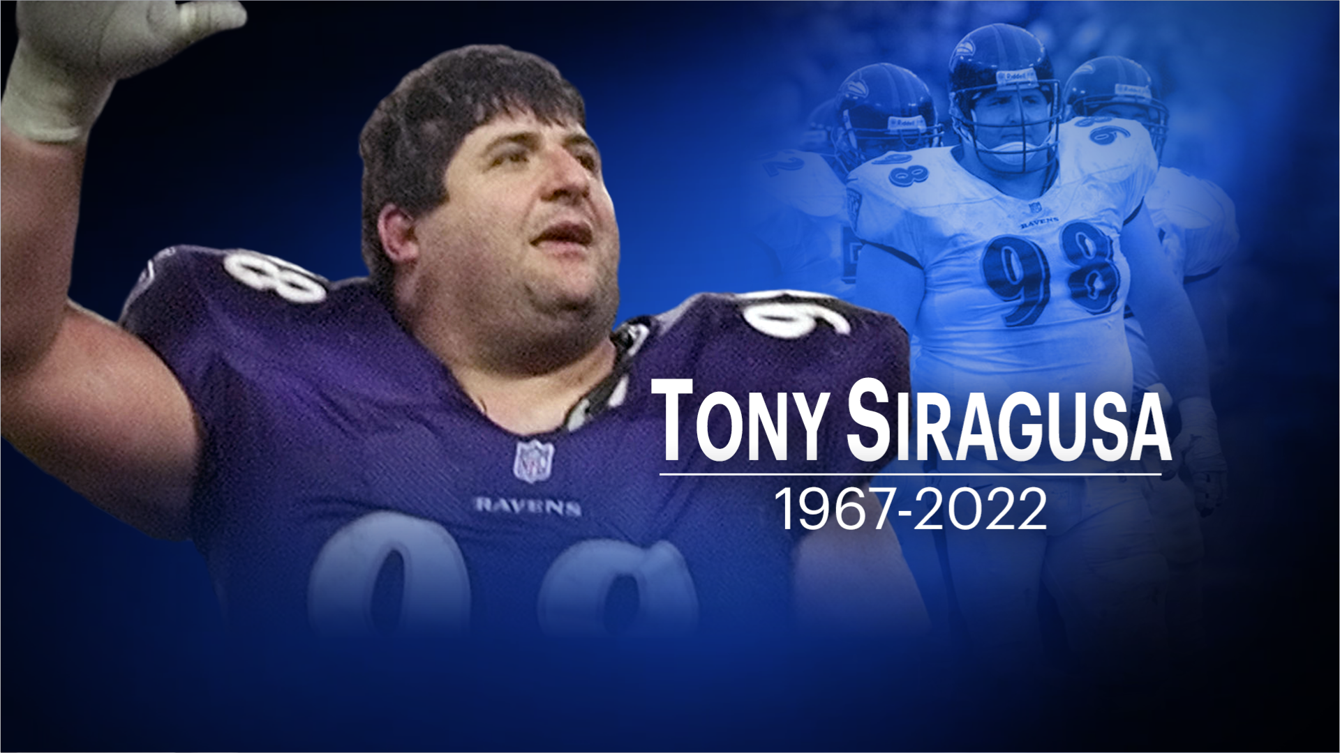 Tony Siragusa, who helped Ravens win Super Bowl, dies at 55