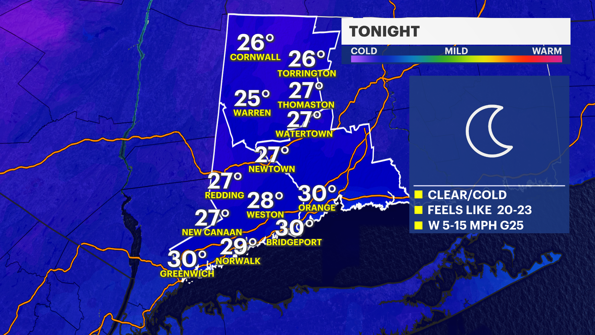 Bitter blast and high winds on the way for Connecticut