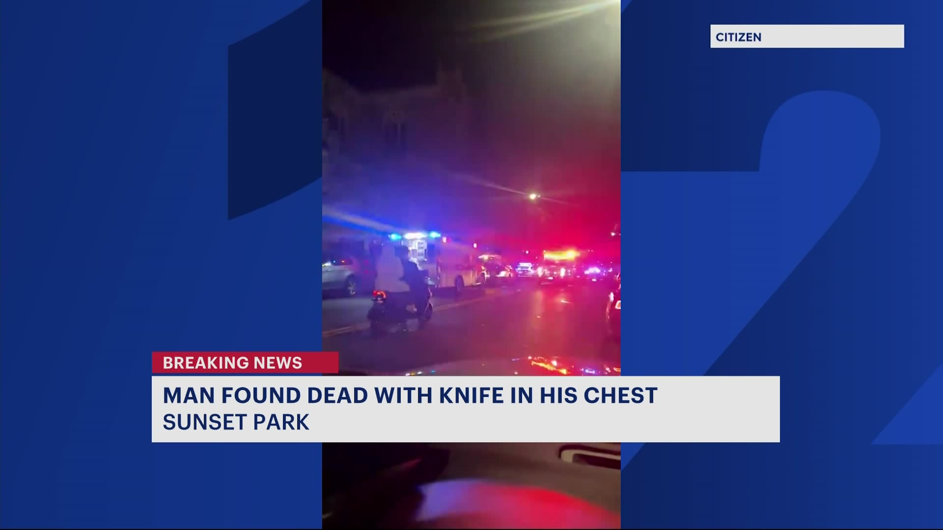 Police Man found dead with knife in chest in Sunset Park