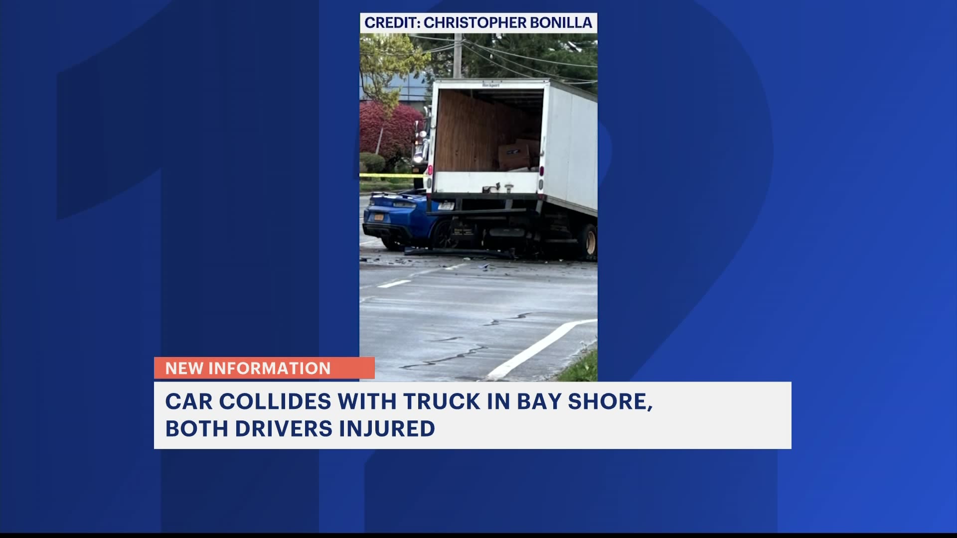 Police 2 men injured in headon Bay Shore crash