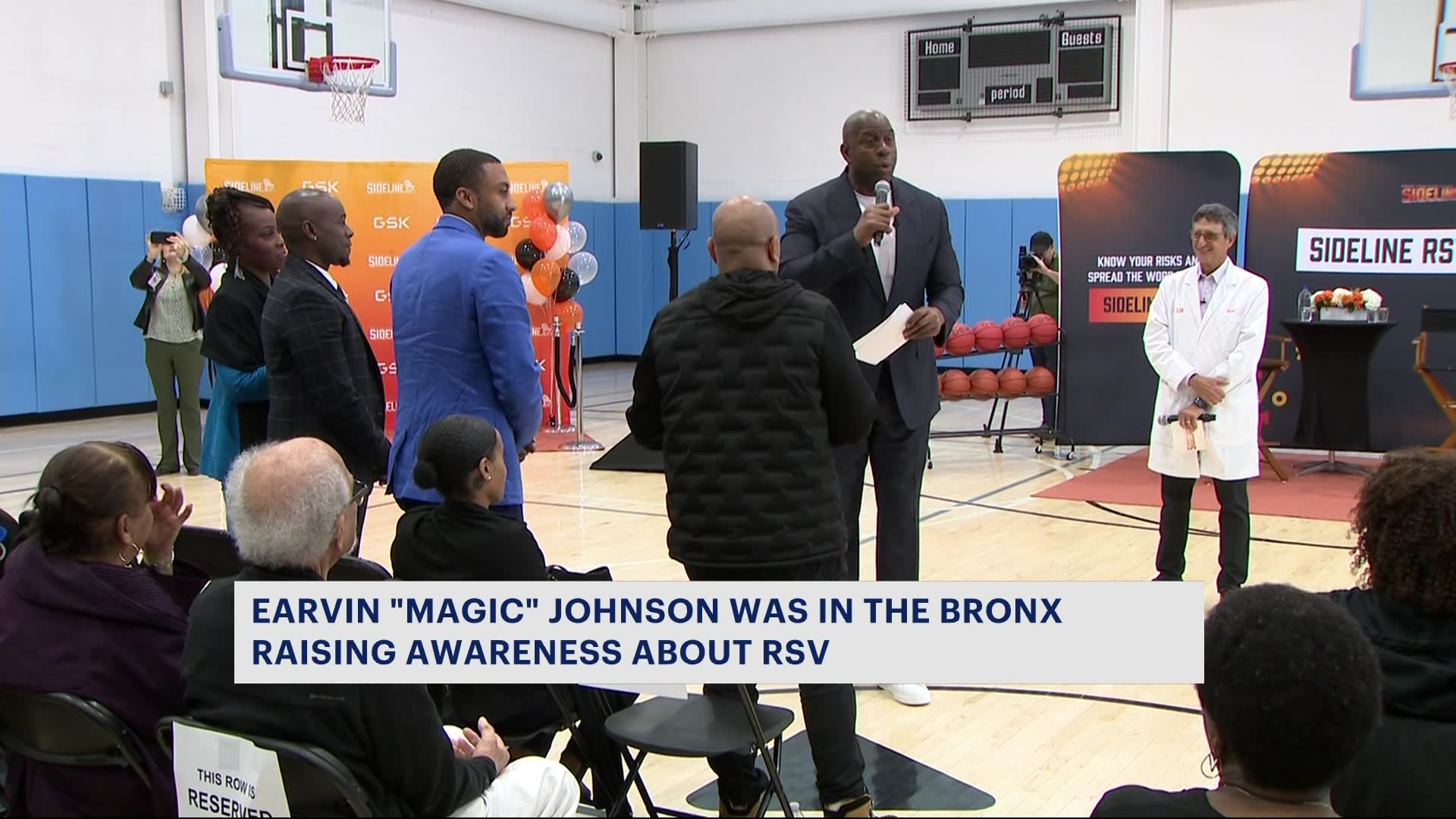 魔术师约翰逊来纽约为RSV提高意识