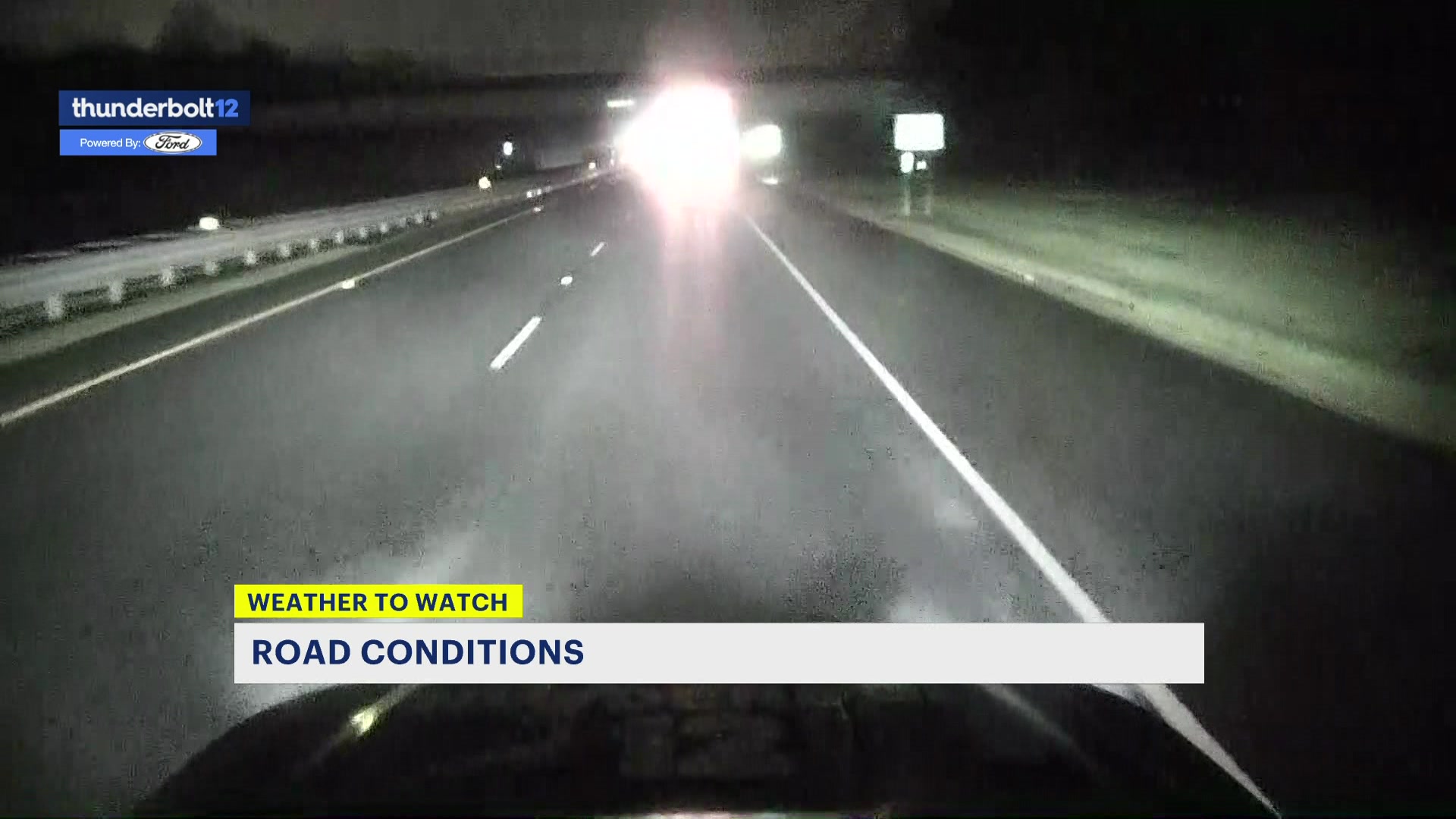 Thunderbolt 12: Checking out road conditions south of Morris County