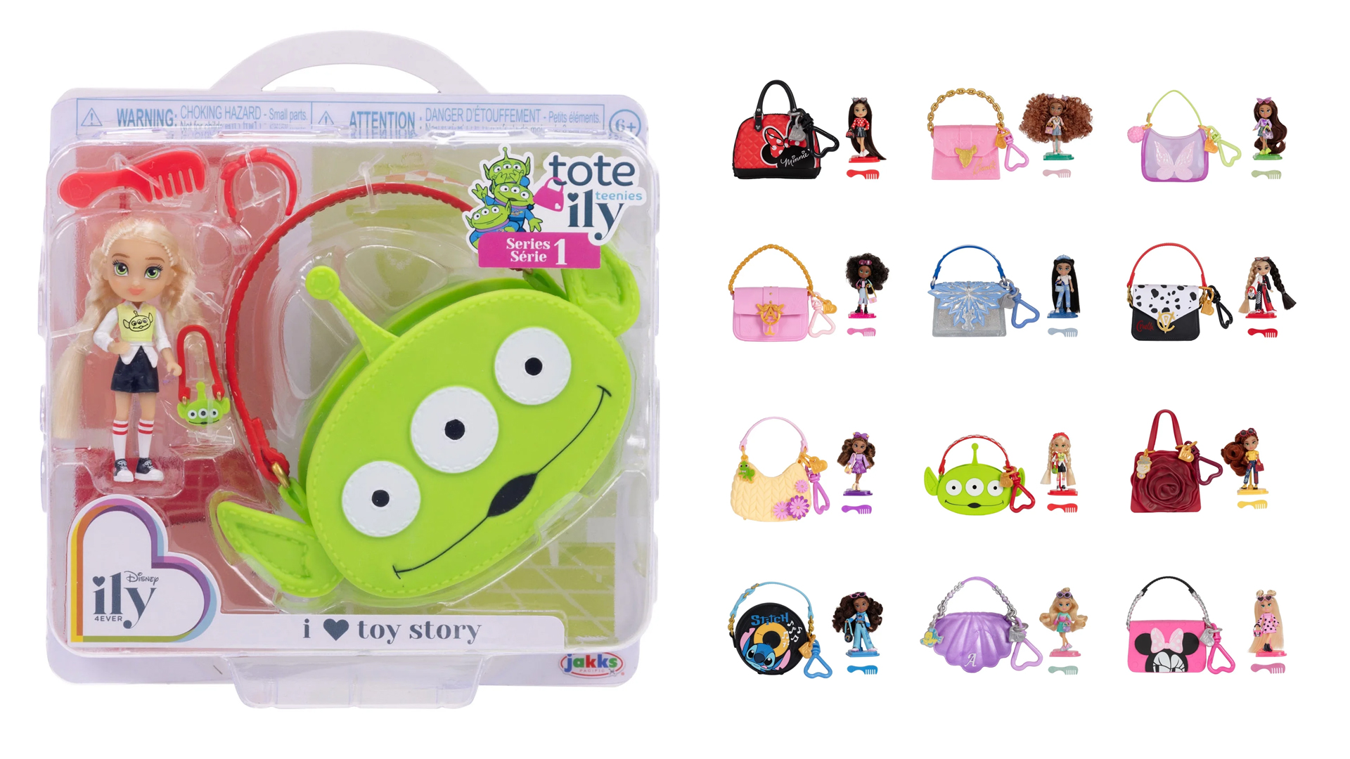 Disney Ily 4Ever And Pixar Tote-Ily Teenies Series Wave 2
