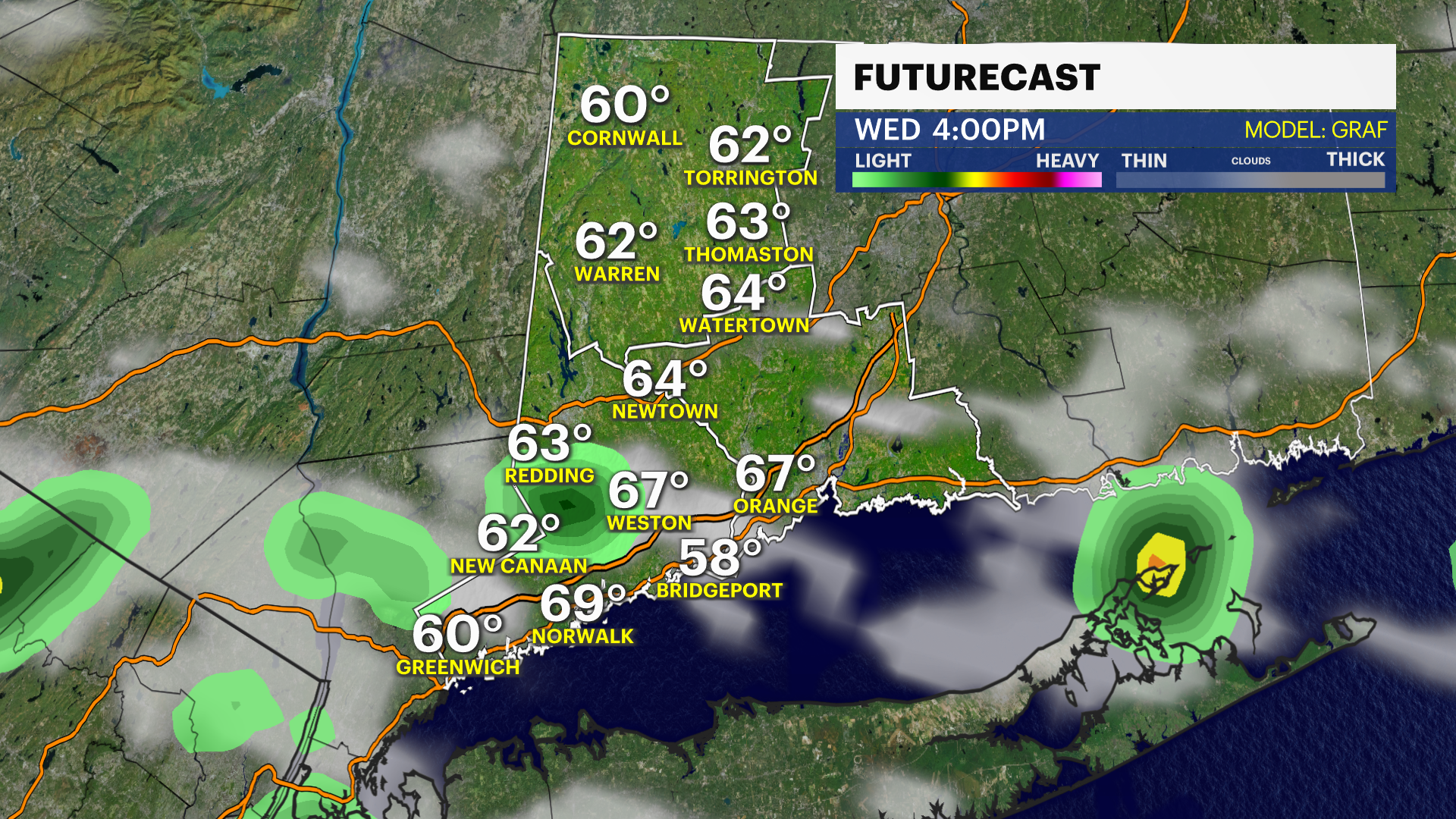 Scattered Showers Early Before Some Sun This Afternoon; Cooler Thursday 