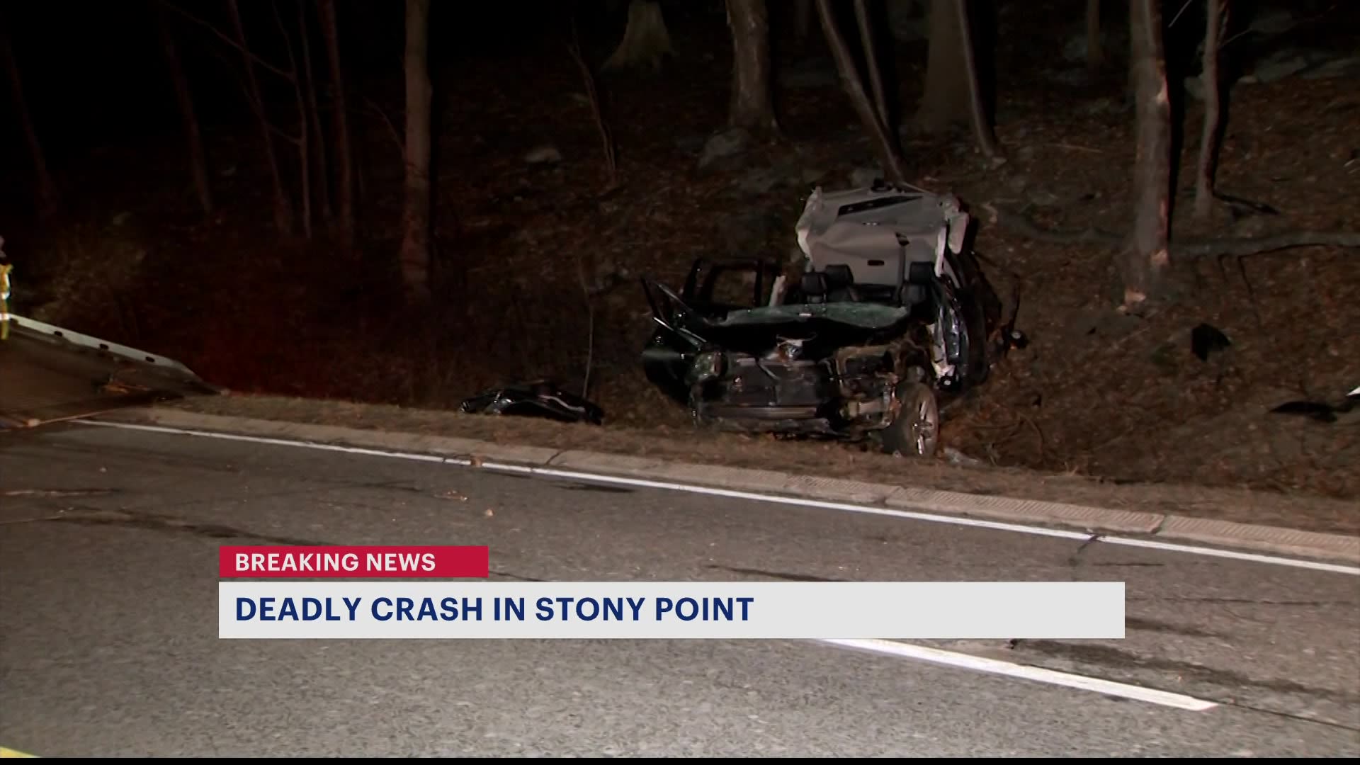 Police Man dies in 1car crash on Palisades Parkway