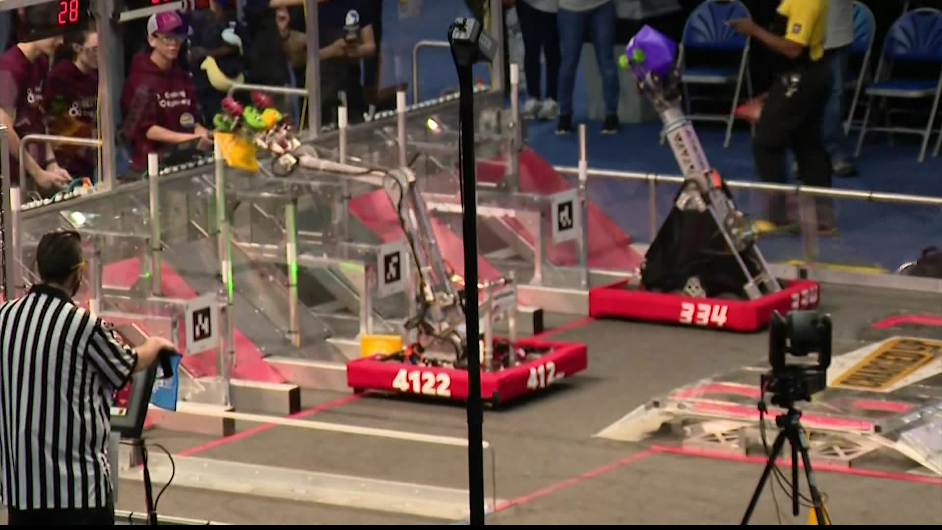 Teams from around the globe compete in robotics competition at Hofstra