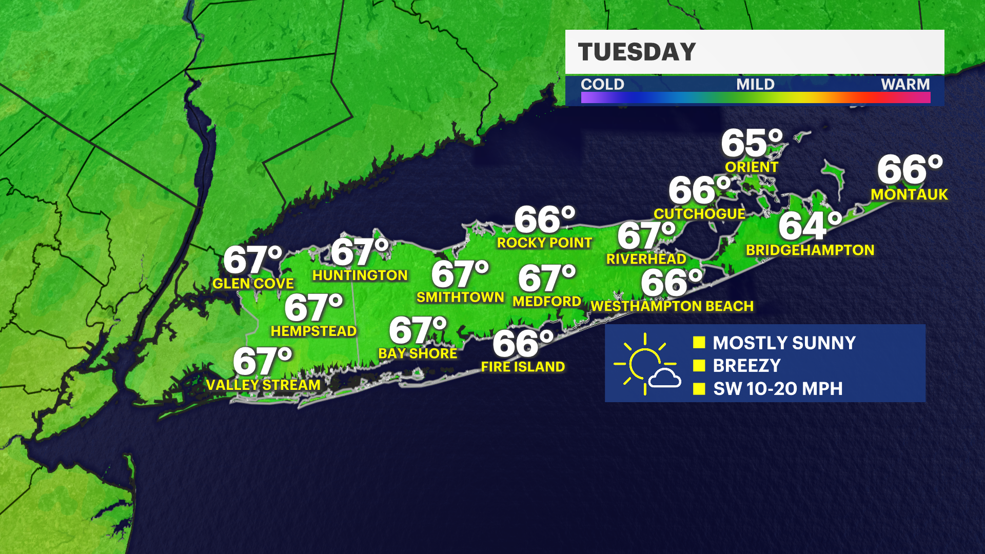 LI Weather Tuesday