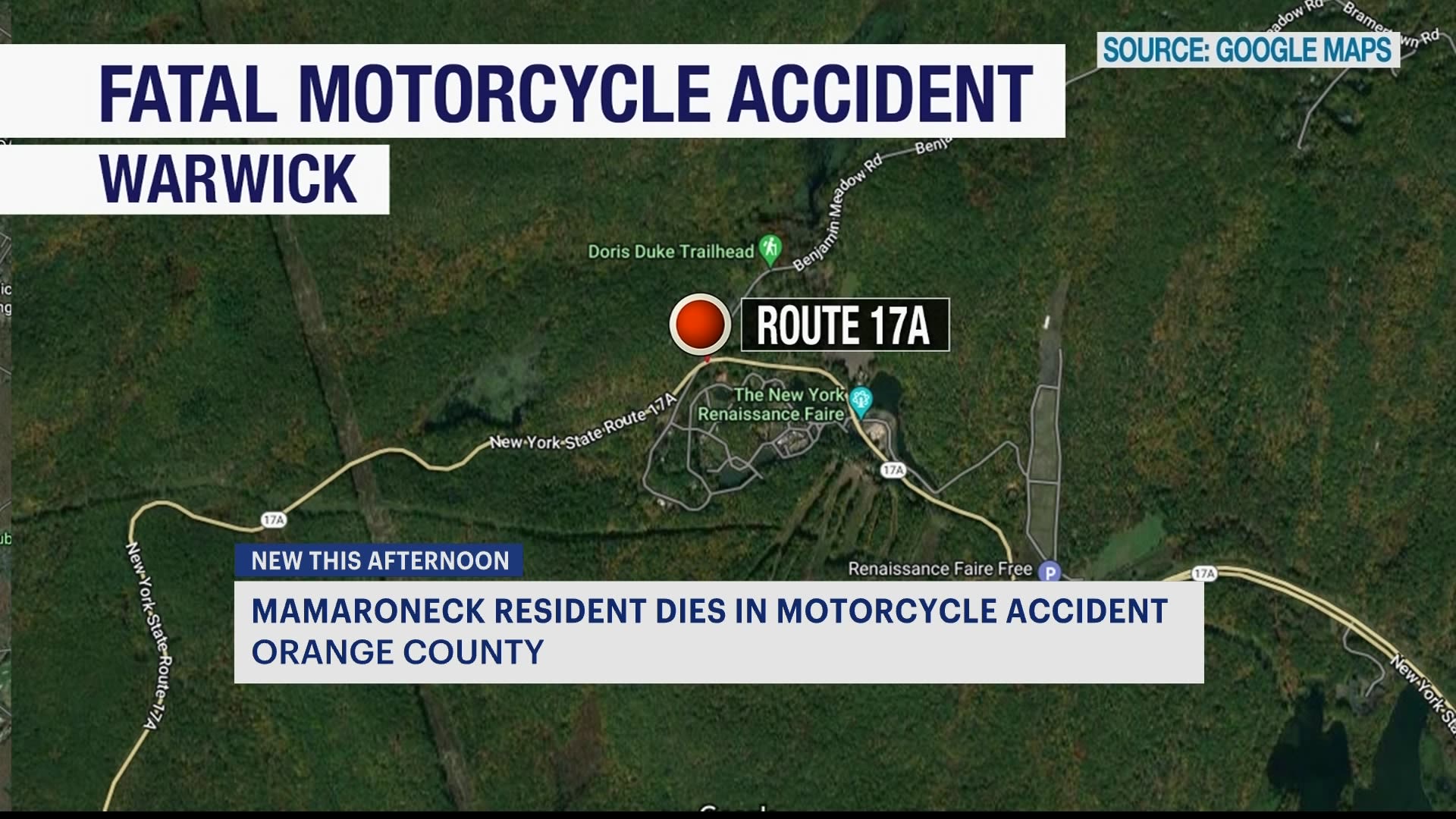 Mamaroneck resident killed in motorcycle crash on Route 17A