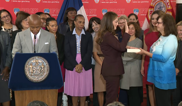 Mayor Swears In Laura Kavanagh As Fdnys First Female Commissioner