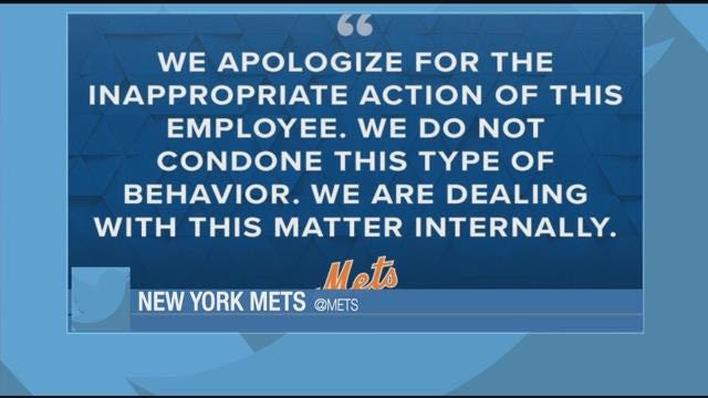 Mr. Met gives fan the finger, team apologizes