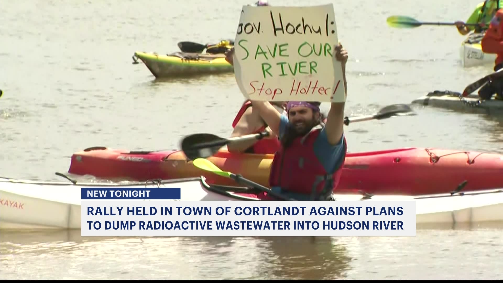'Rally to Save the River' protests plan to dump Indian Point wastewater into the Hudson