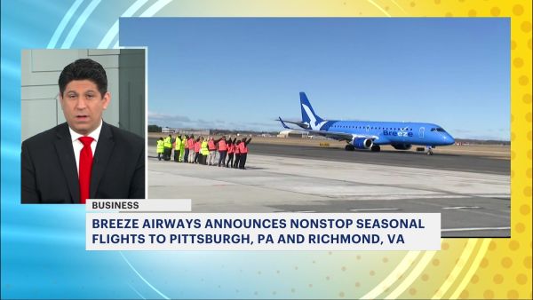 Breeze Airways announces 2 new nonstop flights from MacArthur Airport