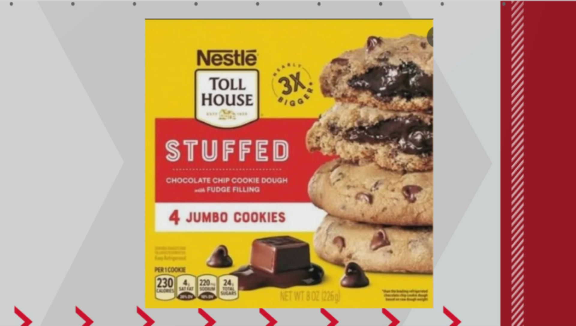 Recall Alert NESTLÉ TOLL HOUSE STUFFED Chocolate Chip Cookie Dough