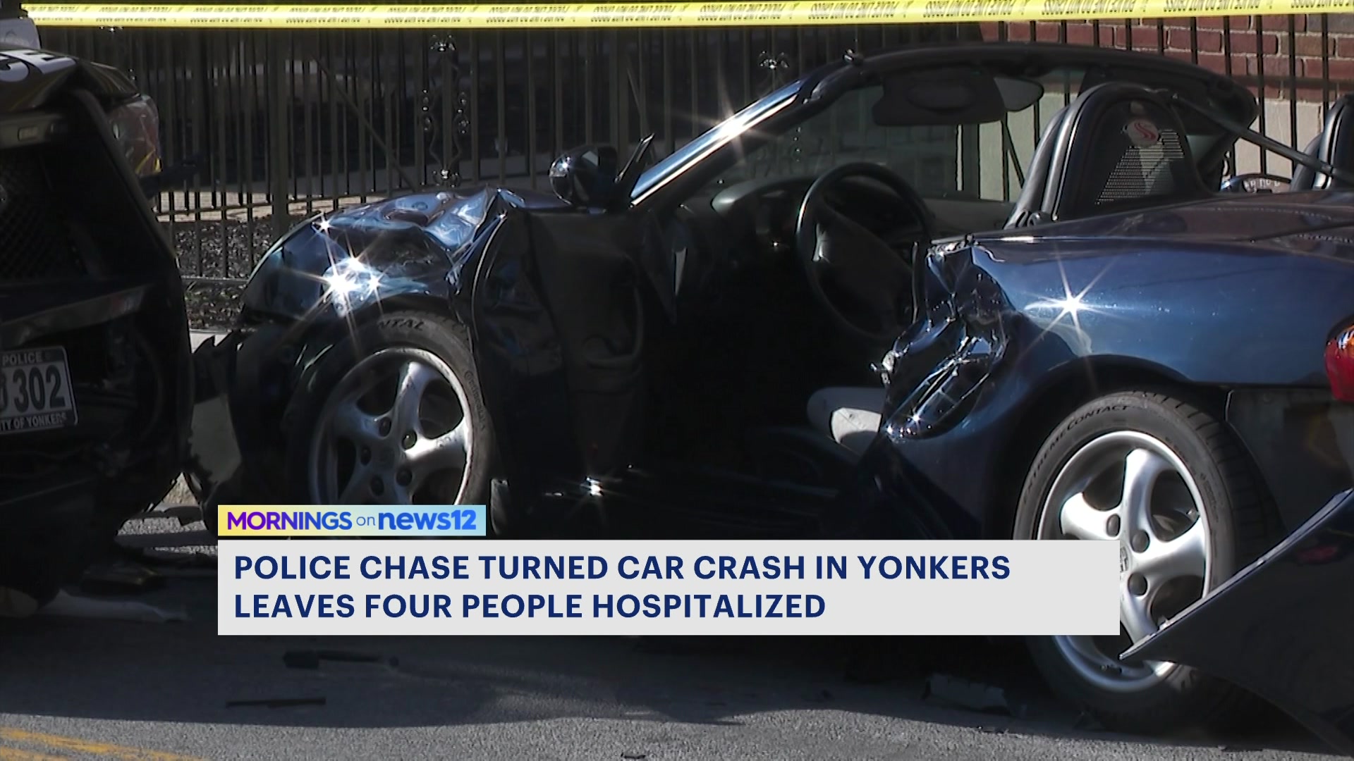 High-speed Police Chase Ends In Head-on Collision; 4 Sent To Hospital ...