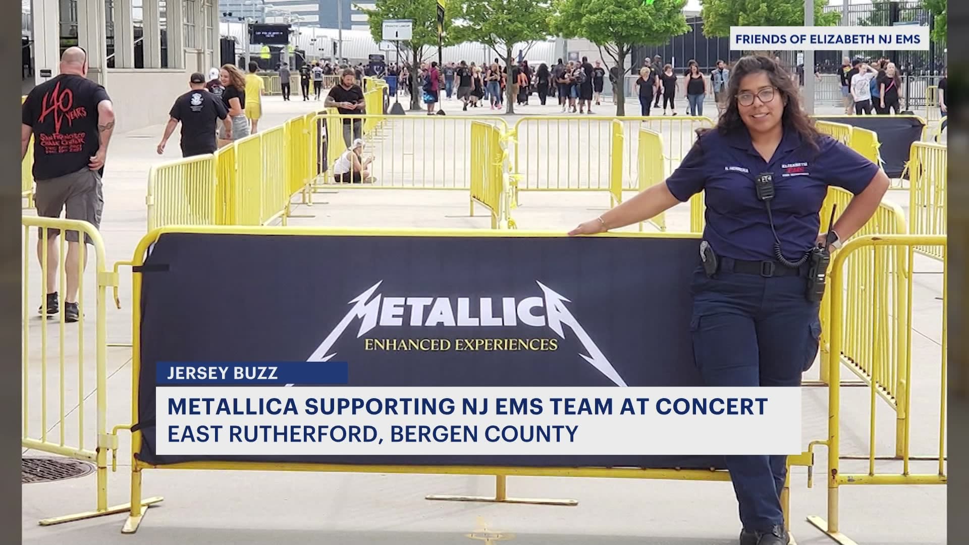 Jersey Buzz Metallica supports NJ EMS team at MetLife concert; a look