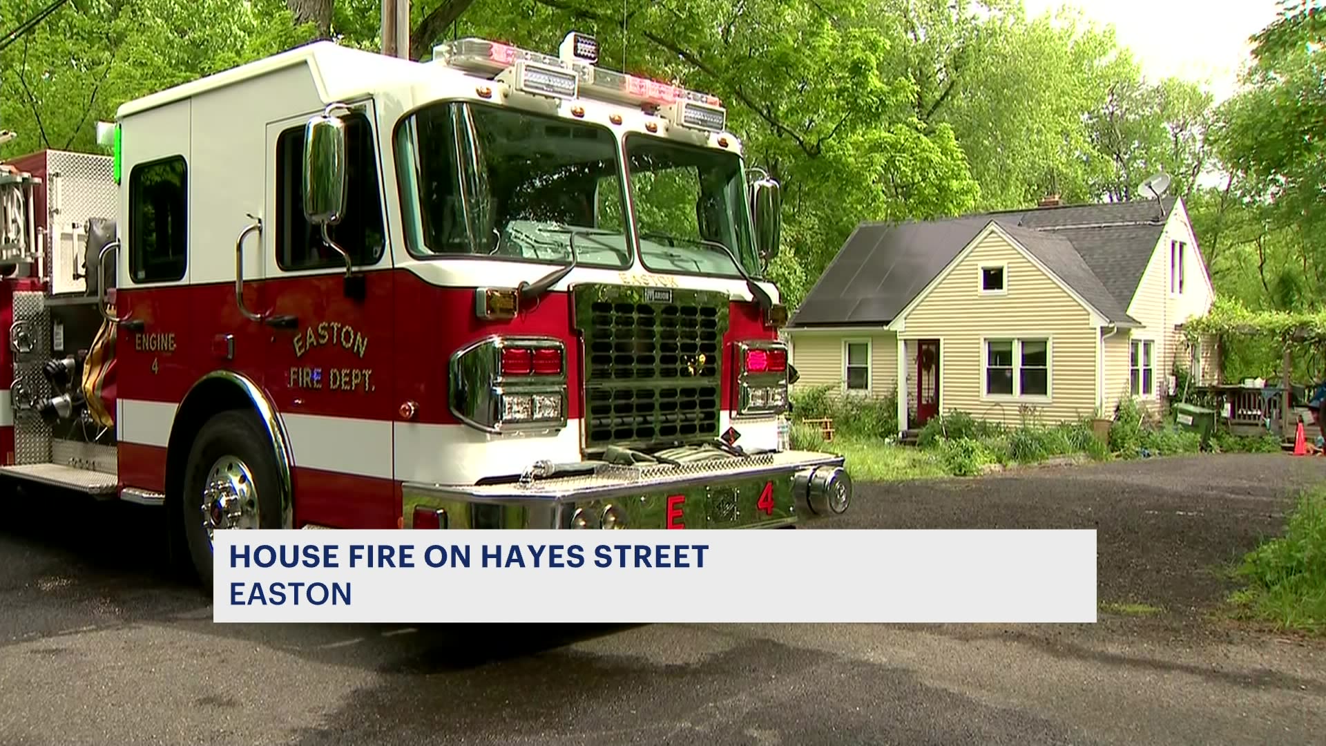 Easton house fire sends 1 person to hospital