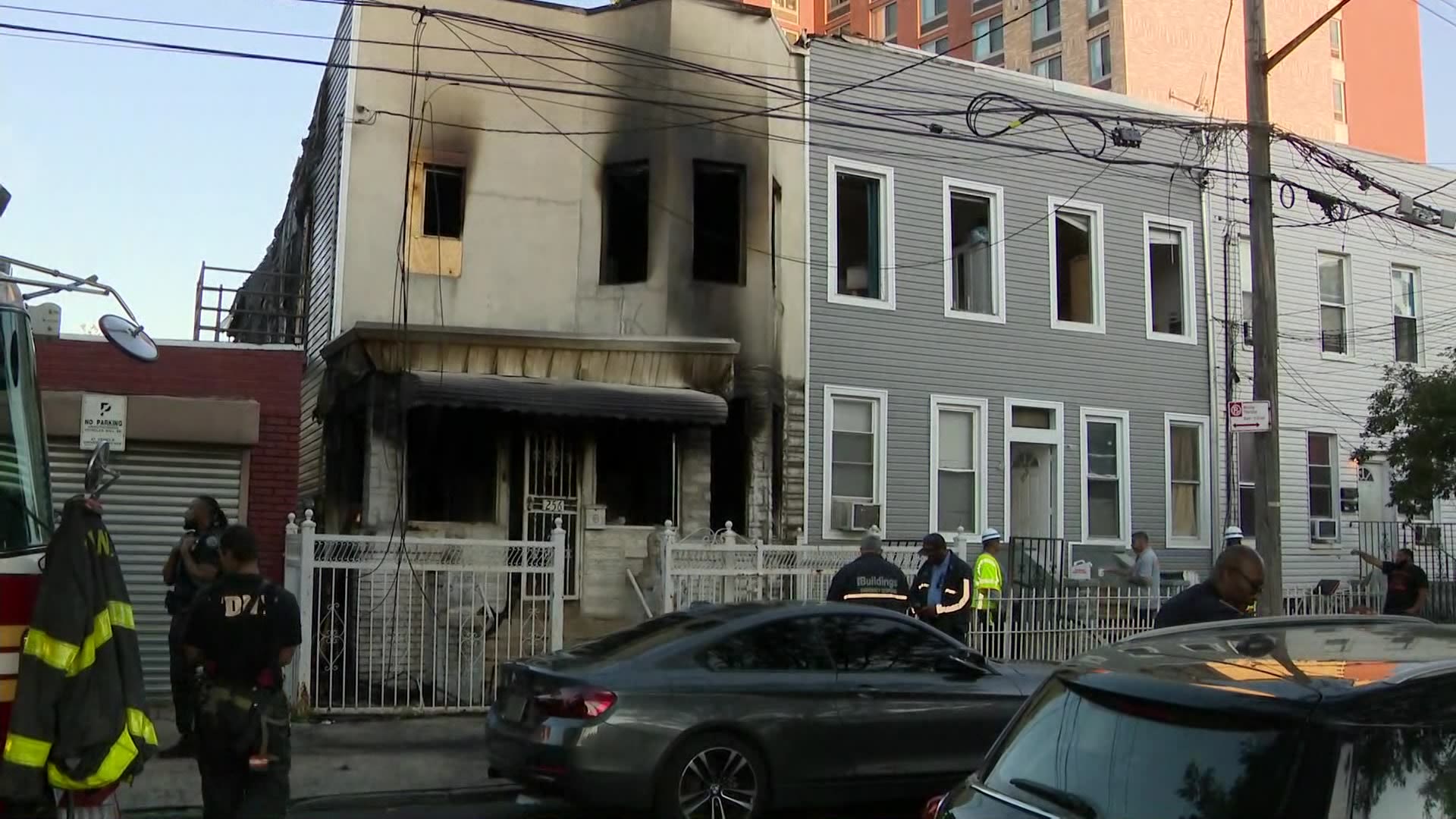 Four families displaced by large house fire in East New York