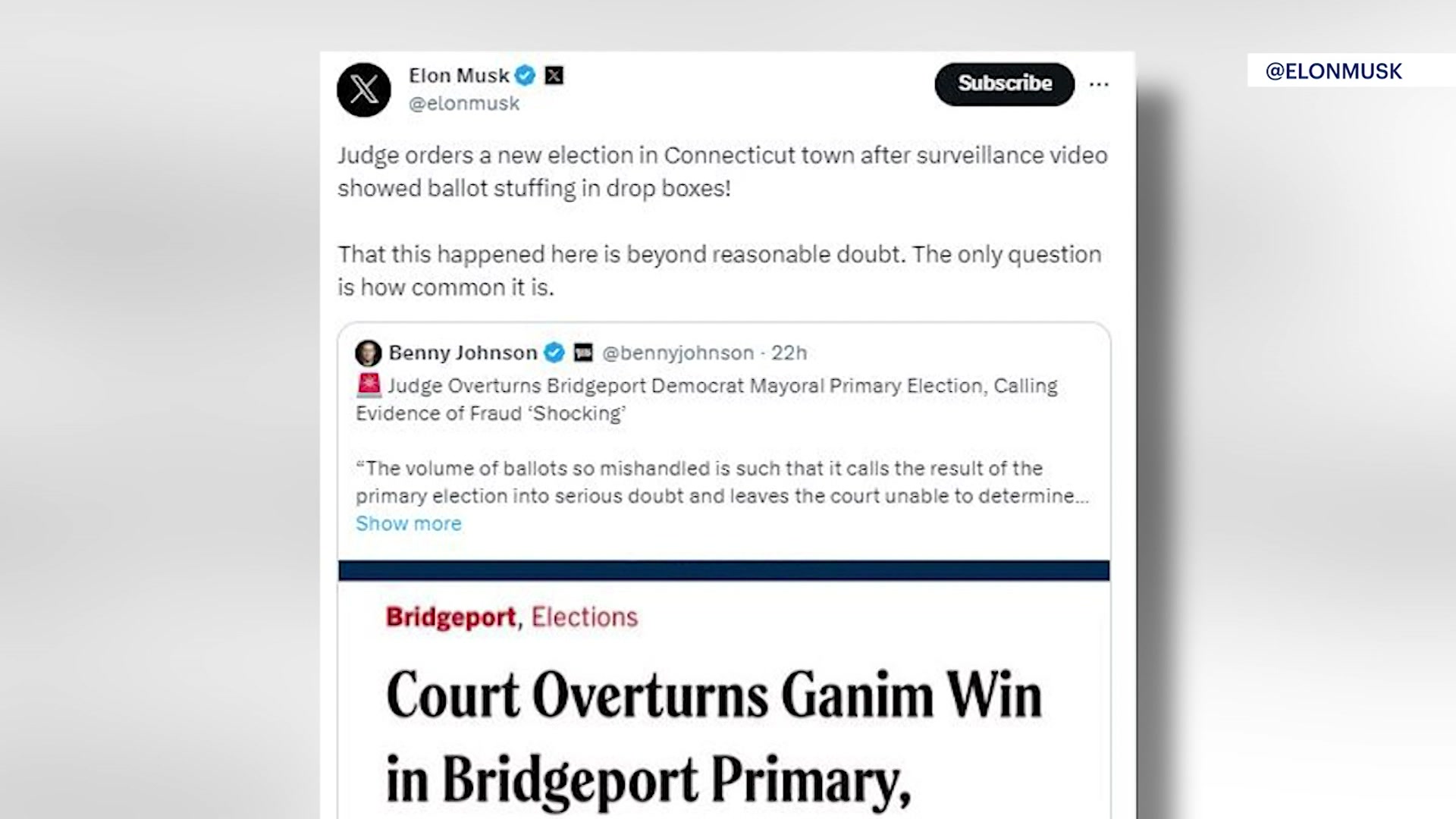 Connecticut Judge Orders New Mayoral Primary After Surveillance Videos Show  Possible Ballot Stuffing