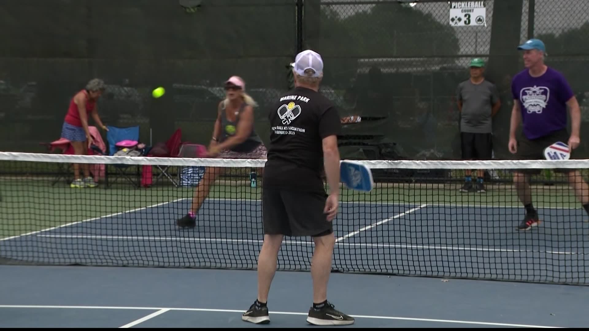 Marine Park is now home to 8 pickleball courts for the growing community