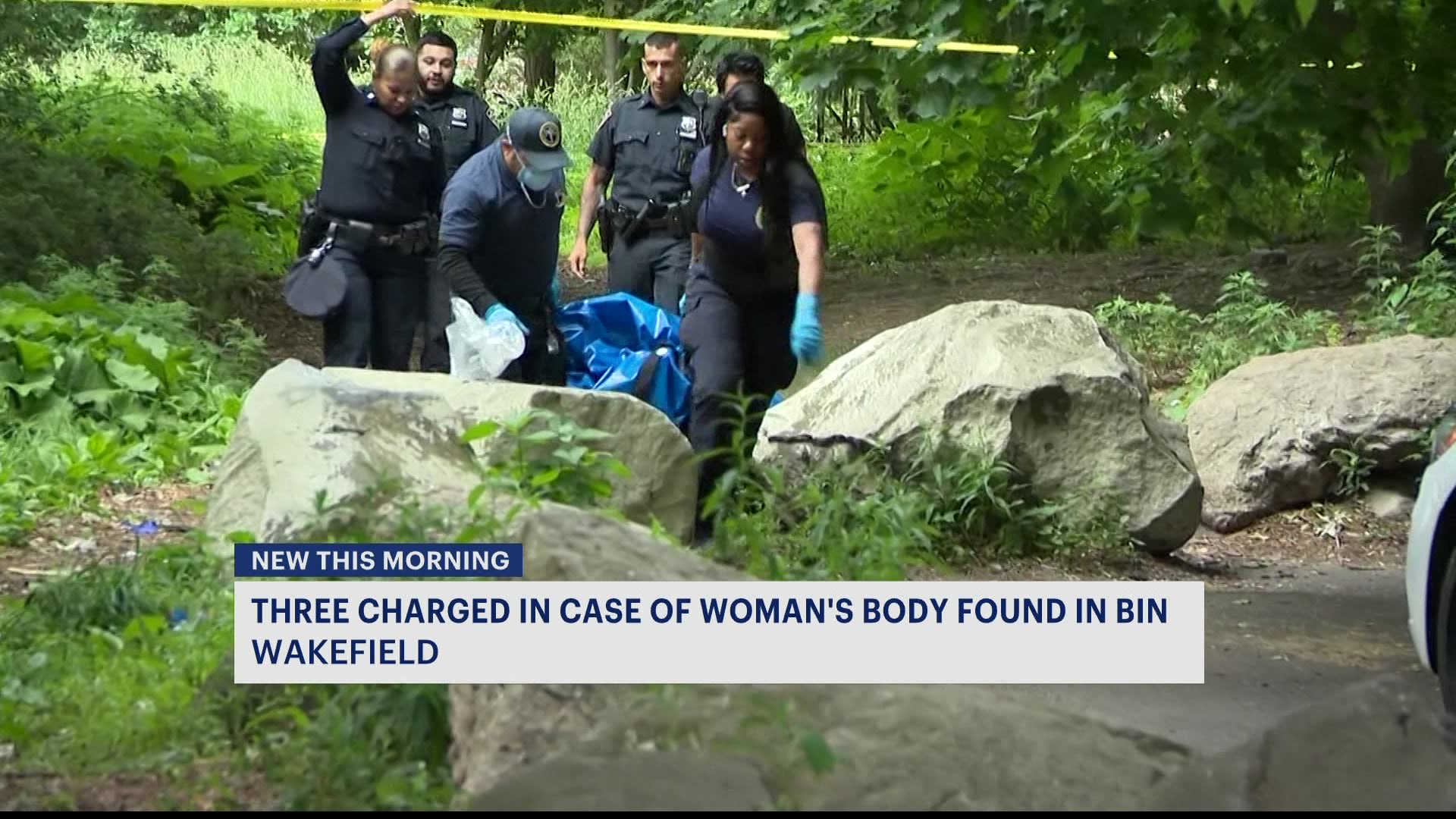 Authorities: 3 people charged in case of woman's body found in bin in ...