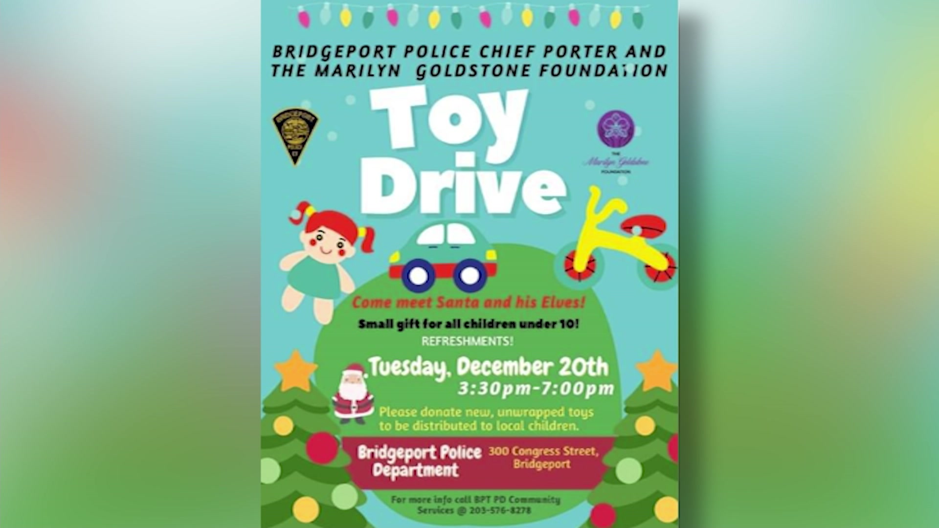 Bridgeport Police Department hosts Christmas toy drive for children in need