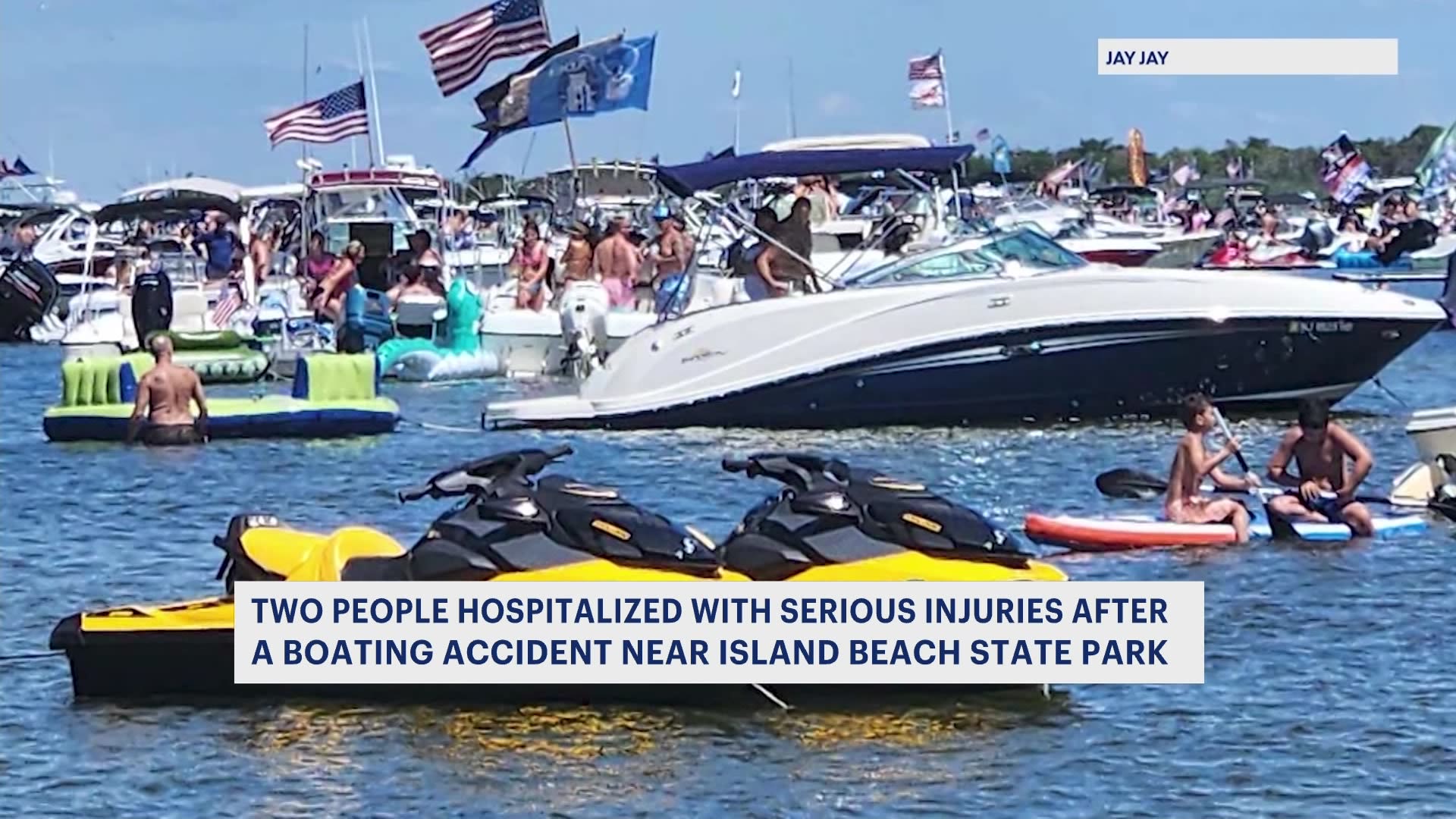 Sources 2 airlifted following serious injuries at popular boating event in Barnegat Bay