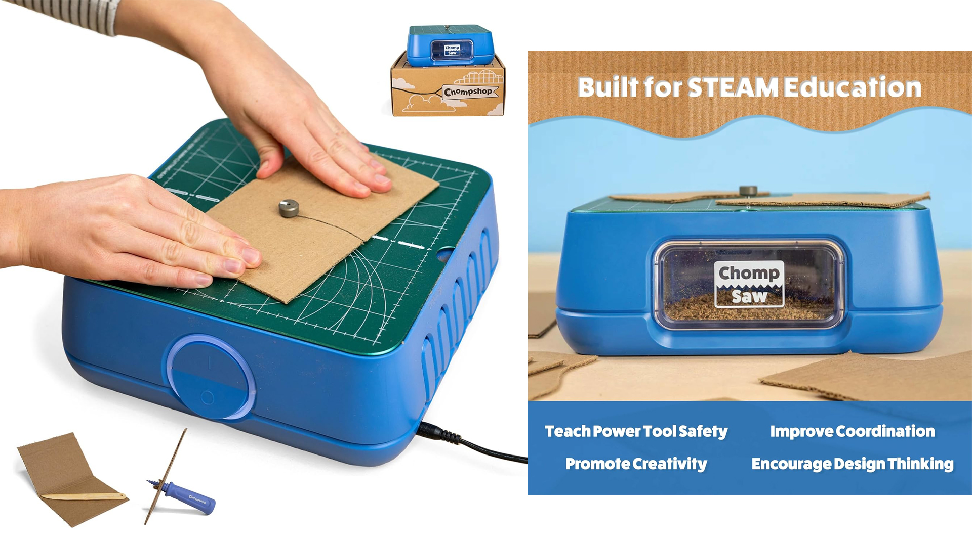 ChompSaw | The Ultimate Kid-Safe Power Tool for Cutting Cardboard