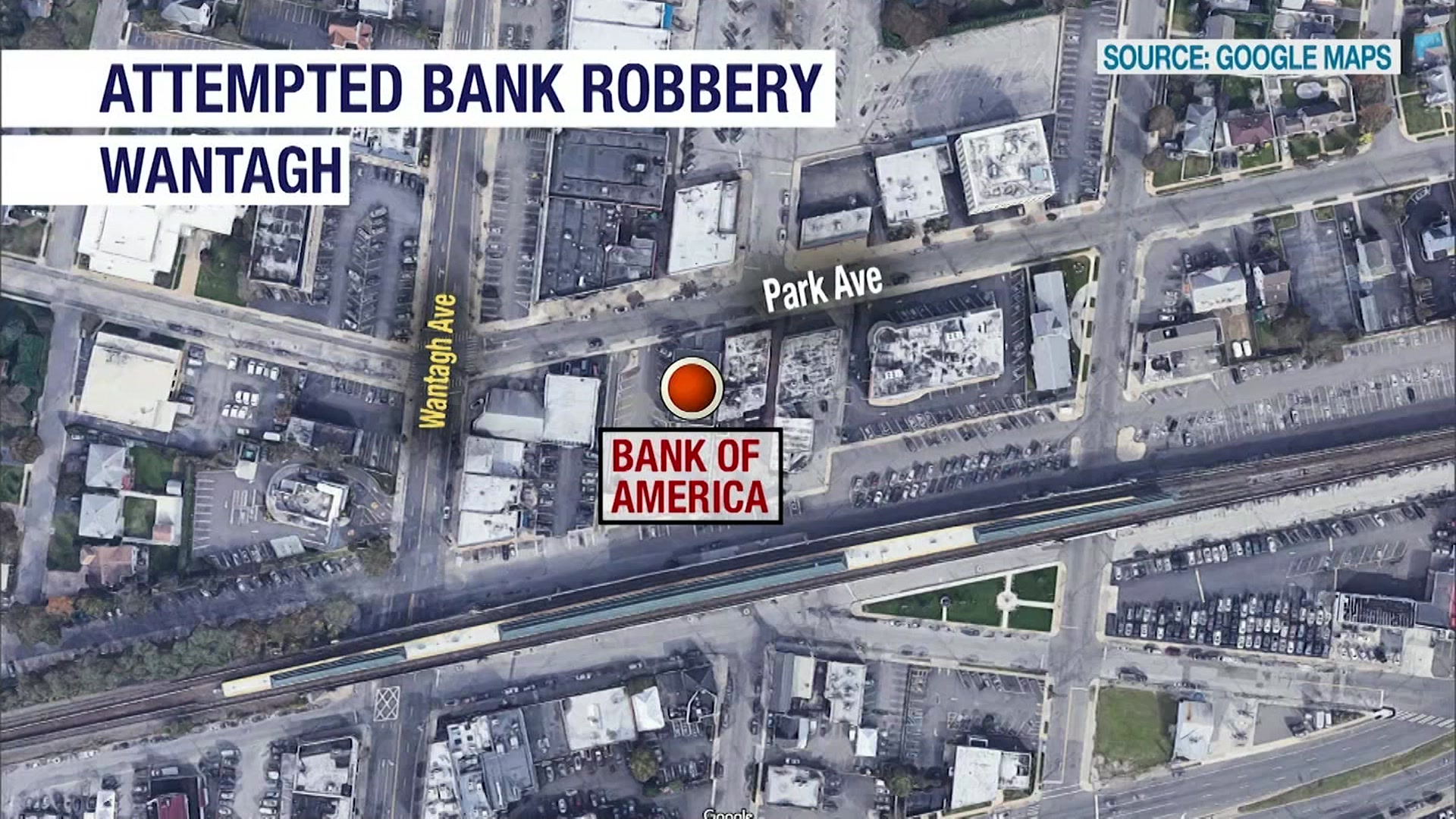 Police Suspect sought in Wantagh attempted bank robbery