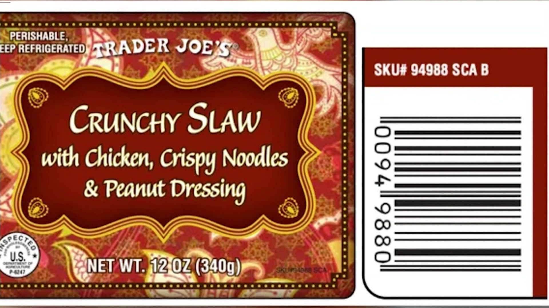 Trader Joe’s recalls salad over possible hard plastic in dressing