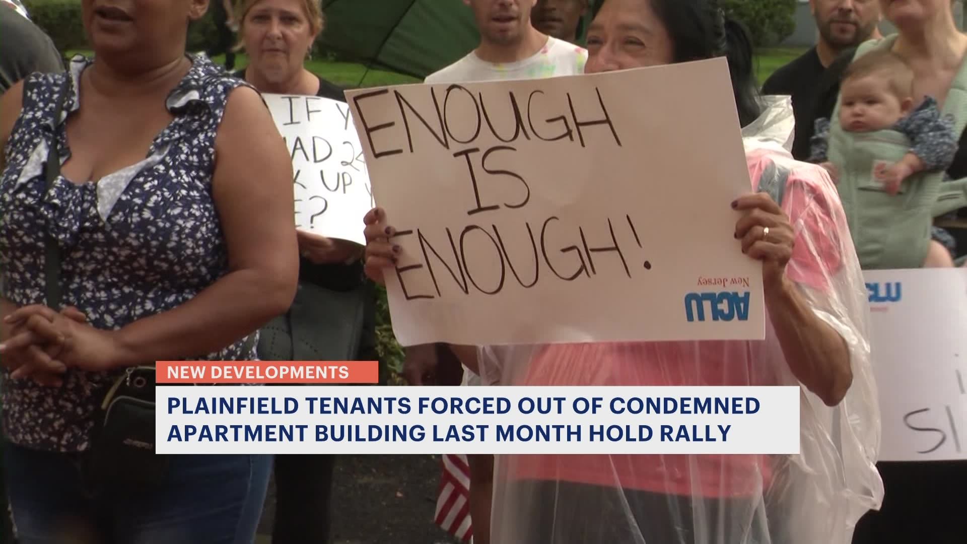 Displaced Plainfield residents hold rally ahead of meeting to decide