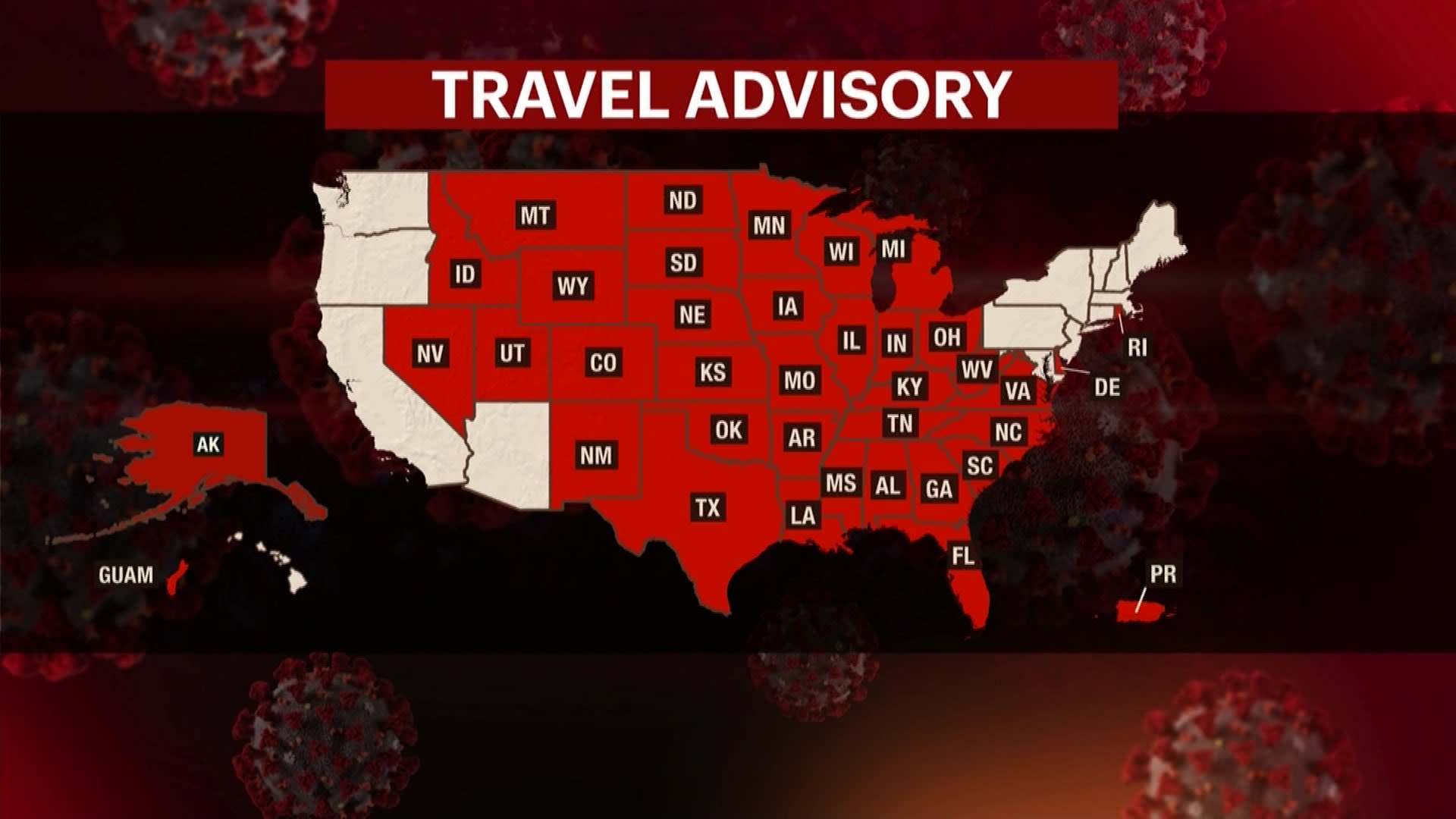 New Jersey now qualifies for its own quarantine travel advisory as 3