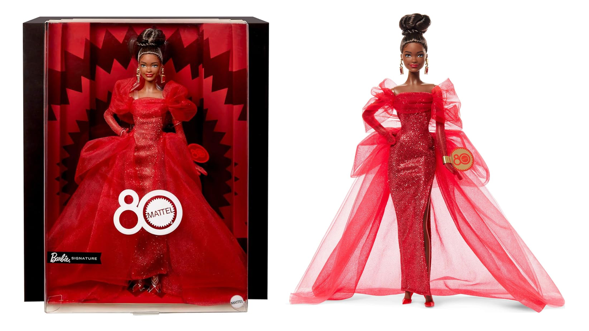 Barbie Signature 80th Anniversary Collectible Doll - Brunette Hair
