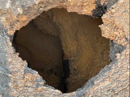 News 12 | New Jersey | Sinkhole Closes Westbound Lane On Route 33