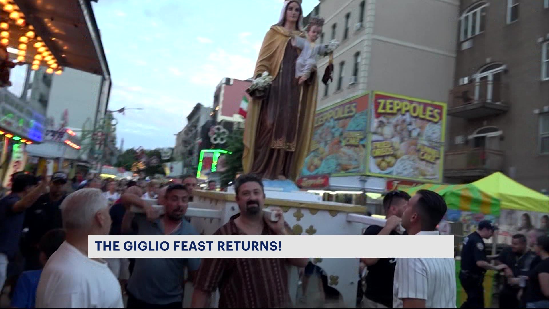 Giglio Feast for Our Lady of Mt. Carmel back in full swing