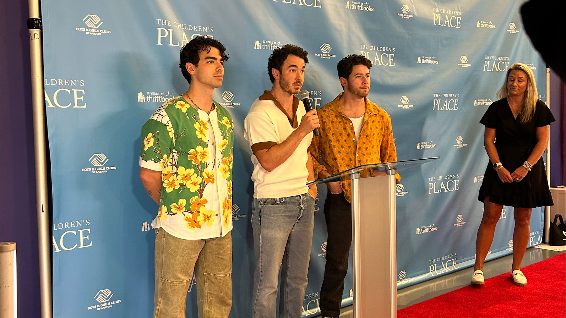 Jonas Brothers participate in back-to-school event in East Rutherford