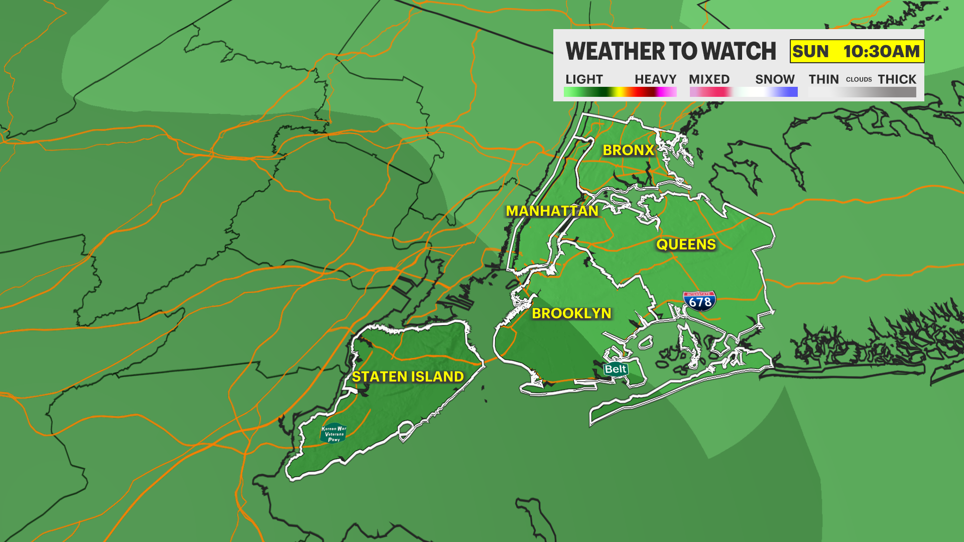 Sunny Thanksgiving across NYC with seasonable temperatures