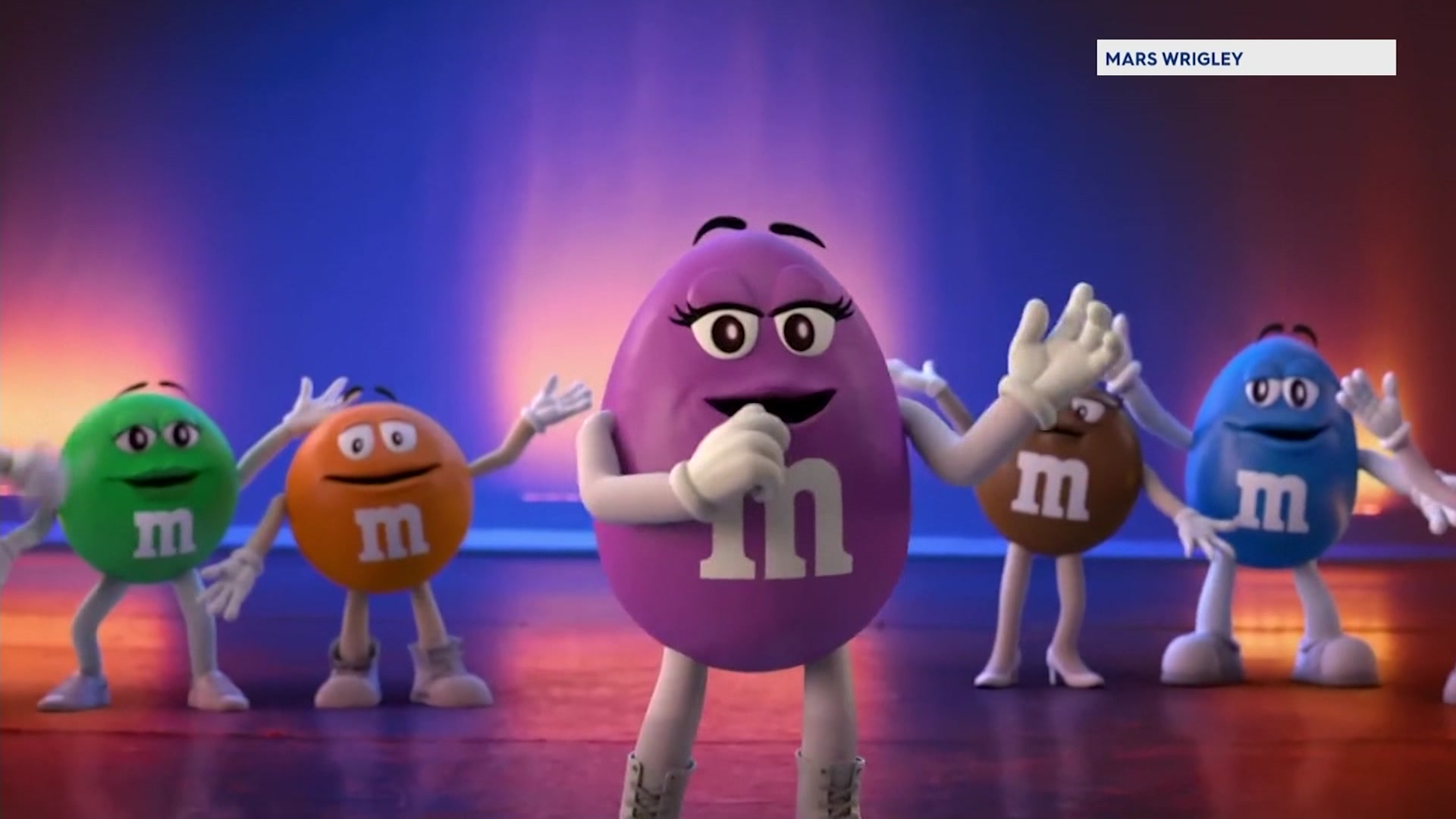 M&Ms introduce Purple, a new character designed to represent