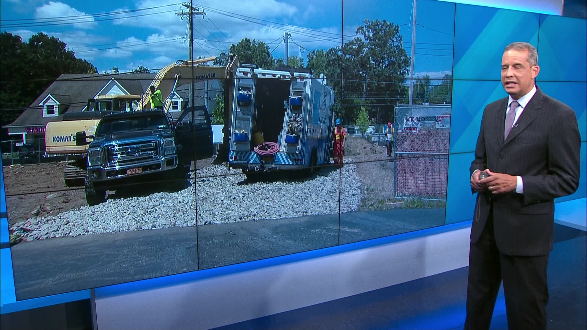 Cleanup underway after gas main struck in Mohegan Lake