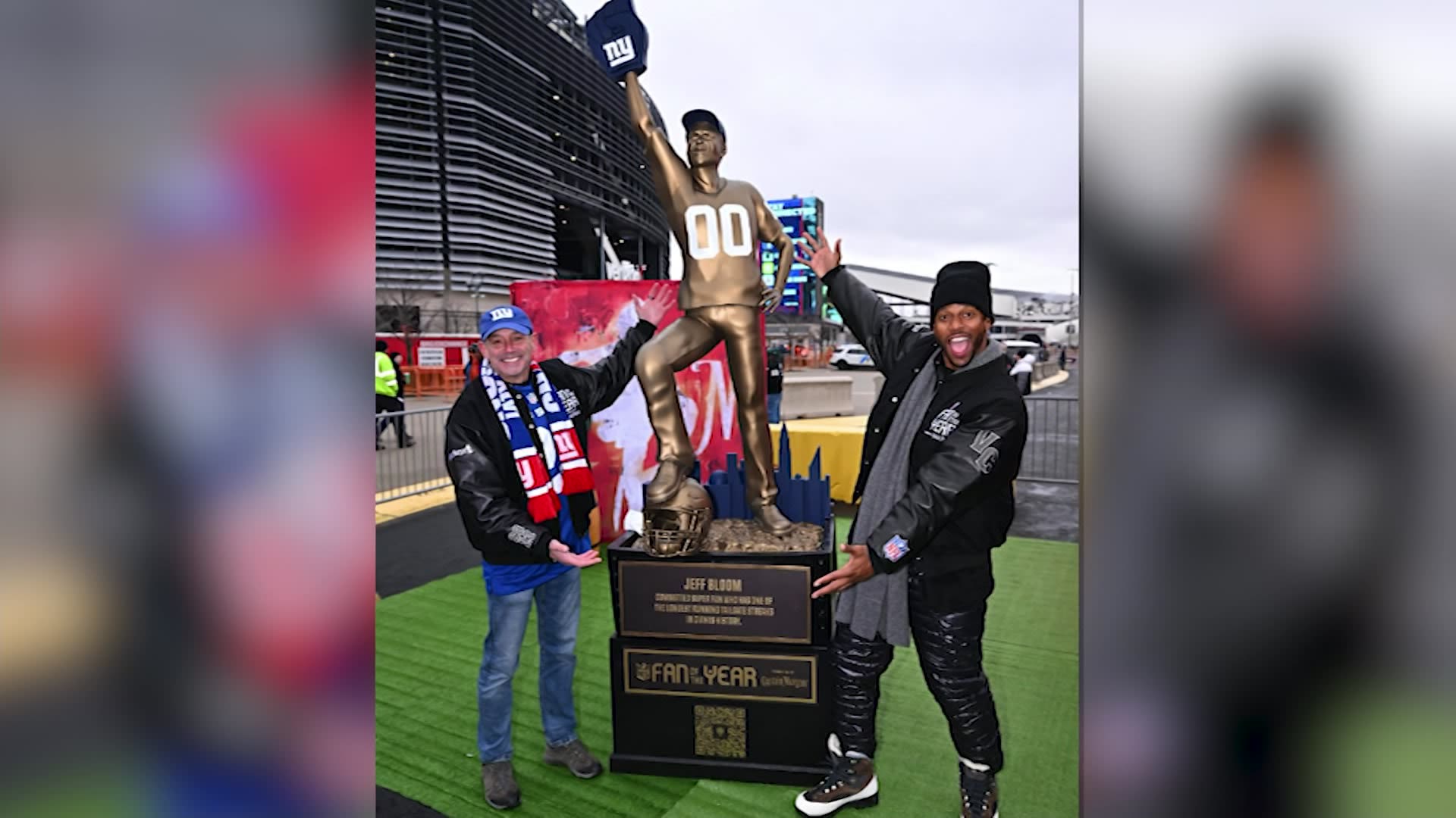 New York Giants Biggest Fan Gets His Own Statue At MetLife Stadiu