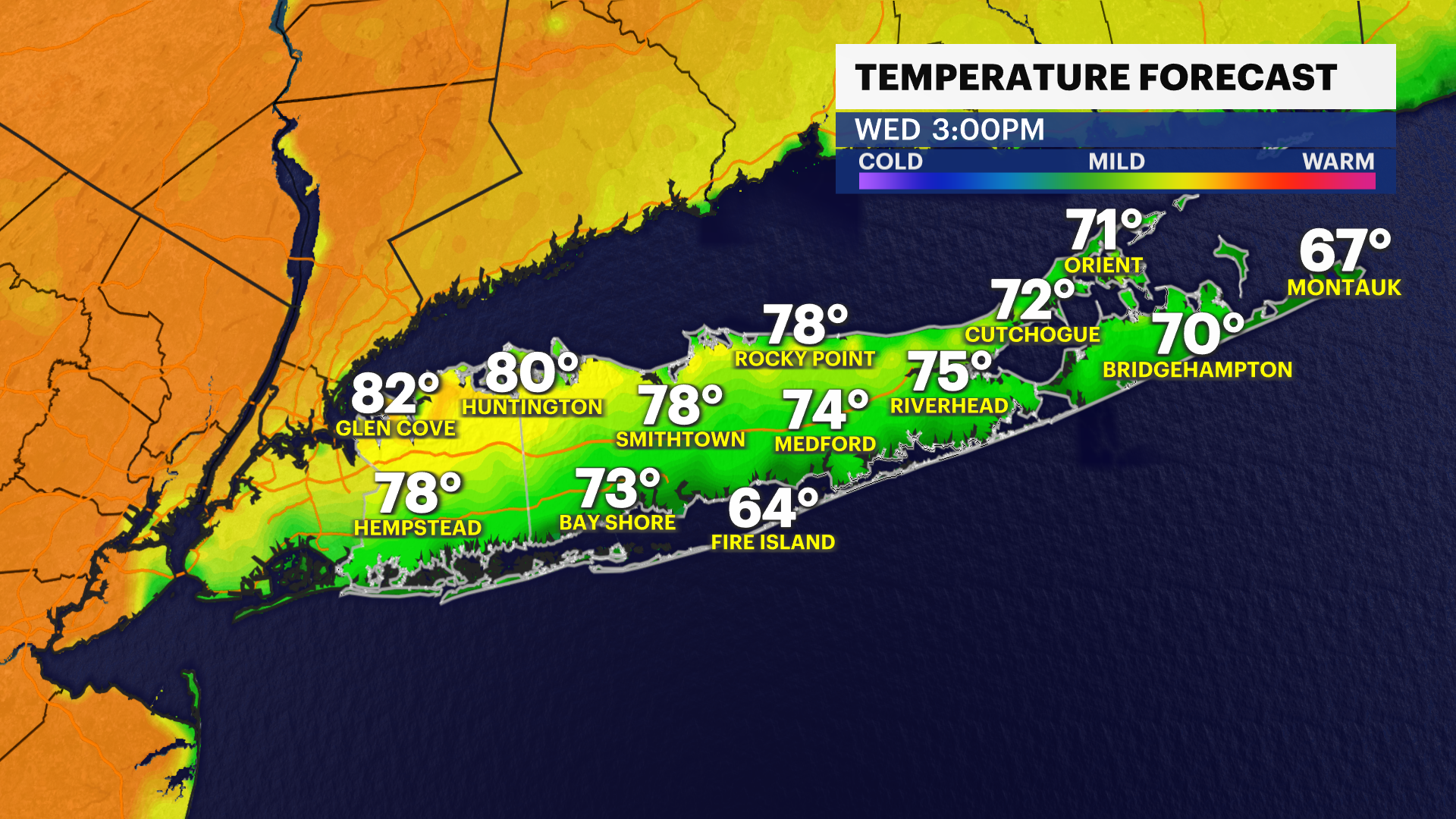 Warm and sunny Wednesday ahead; showers possible Thursday