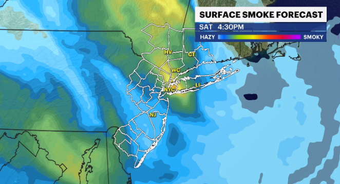 Hazy conditions for Saturday in New Jersey; Father's Day looks dry with