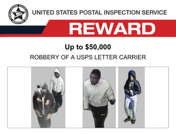 $50,000 Reward Offered For Information On 2 Suspects Who Robbed USPS ...