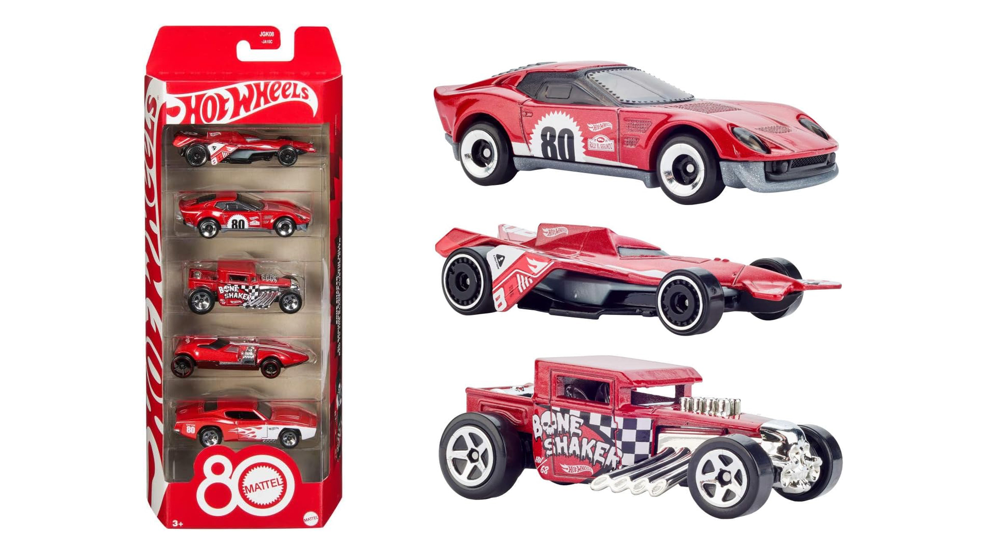 Hot Wheels Core Mattel 80th Anniversary 5-Pack