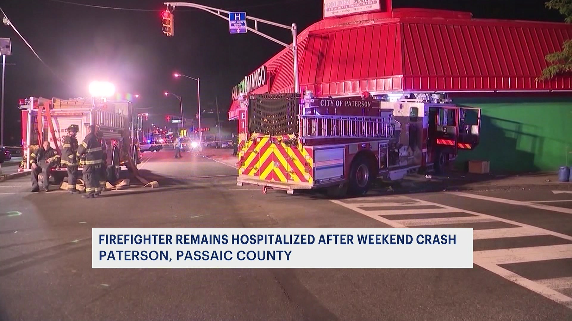 Mayor: 1 Firefighter Remains Hospitalized After Crash In Paterson