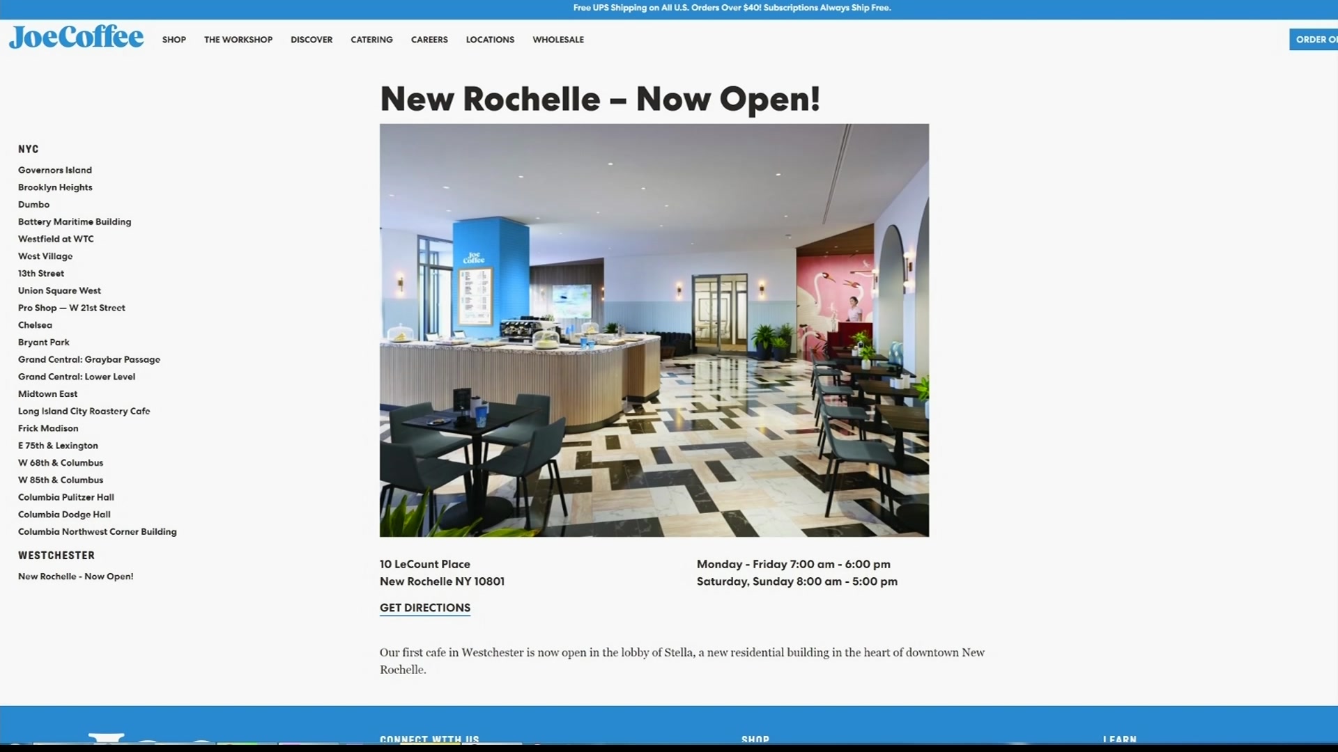 Joe Coffee to open new location in downtown New Rochelle