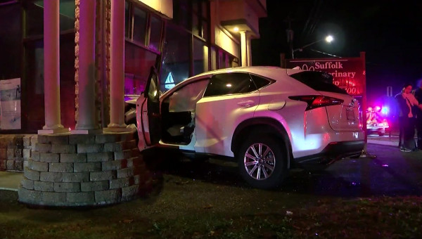 Police: Driver wanted for hit-and-run that sent car into Selden animal  hospital