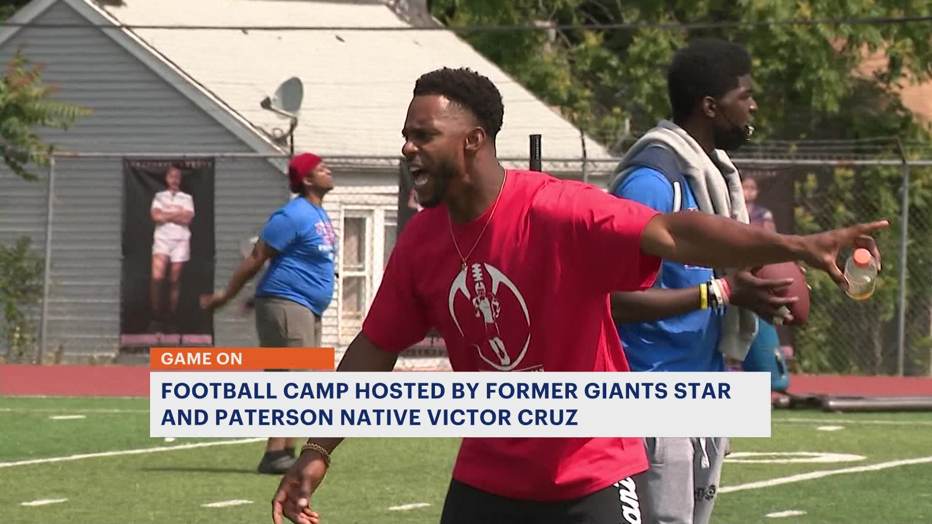 Giants star Victor Cruz helps celebrate new Paterson STEAM school