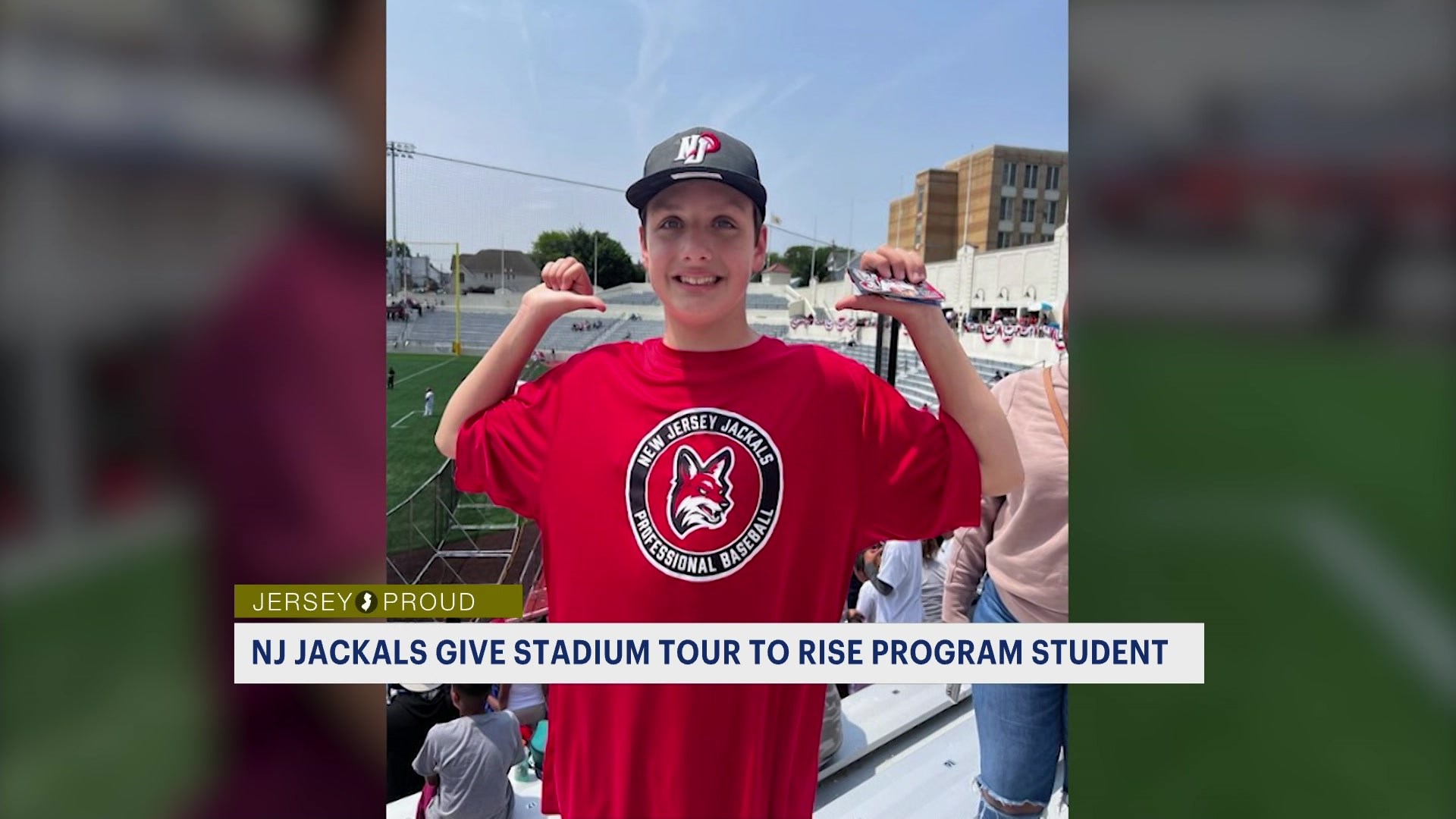 Jersey Proud: Jackals give stadium tour to Rise Program student